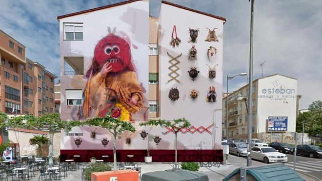 Zamora - mural mascaradas