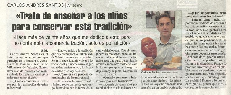 Carlos en la Opinión de Zamora